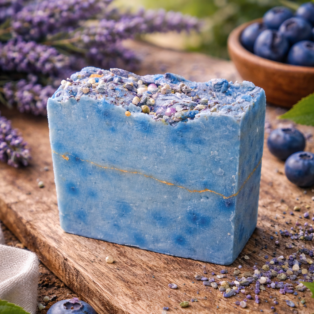 Beef Tallow Soap Bar - Lavender Blueberries